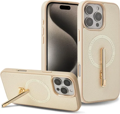 Vista 13 de CUSTYPE Funda para iPhone 13 Pro Max de 6.7 pulgadas con soporte, funda de cuero delgada con soporte de 2 vías, compatible con MagSafe, funda