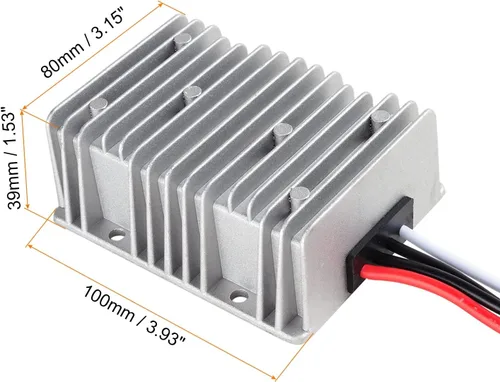 Vista 2 de Rebower Regulador convertidor de CC a CC, transformador de conversión de potencia impermeable, [para camiones, autos y barcos] – CC 12 V escalonado