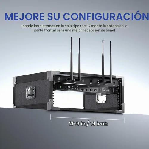 Vista 4 de Phenyx Pro BNC - Kit de montaje frontal de antena para rack completo ANTK-FR4A