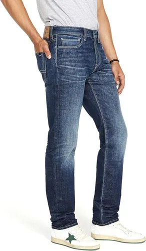 Vista 2 de Buffalo David Bitton Ben - Jeans de mezclilla cónicos relajados para hombre