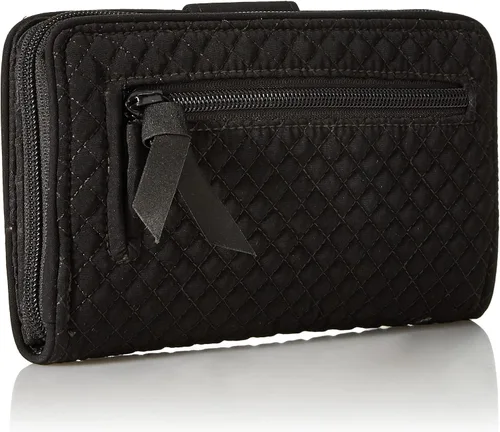 Vista 2 de Vera Bradley Cartera de microfibra Turnlock para mujer con protección RFID