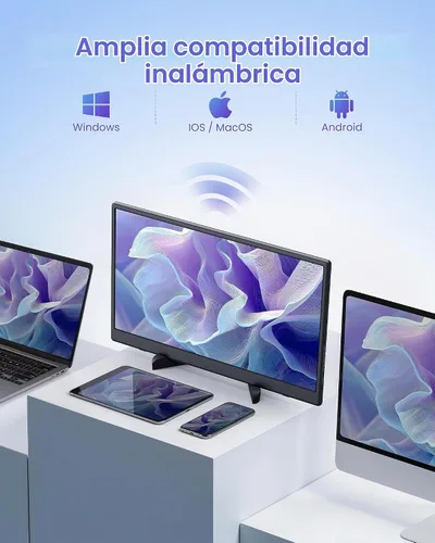 Vista 3 de Monitor portátil inalámbrico de 15,6 pulgadas para soporte portátil AirPlay