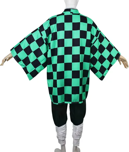 Vista 2 de Kimono de anime para cosplay, disfraz japonés, uniforme de fiesta de Halloween, traje completo para adultos, mujeres y hombres