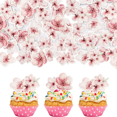 Vista 20 de 1 paquete de decoración de pastel de feliz cumpleaños con purpurina de girasol para pasteles, baby shower, niños, cumpleaños, verano, baby shower
