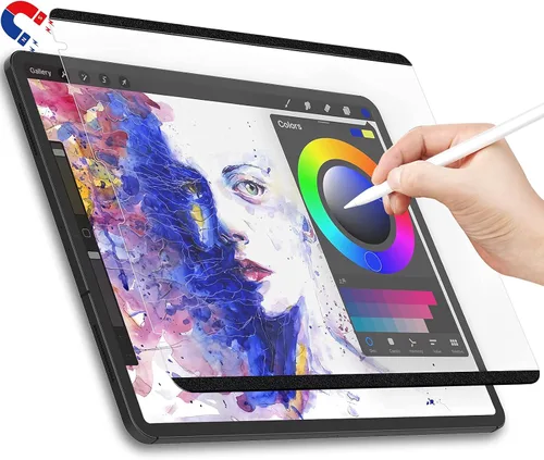 Vista 9 de Protector de pantalla de papel, 11 pulgadas, protector de pantalla magnético mate para iPad Air6/7 2024/2025, antirreflejo, desmontable