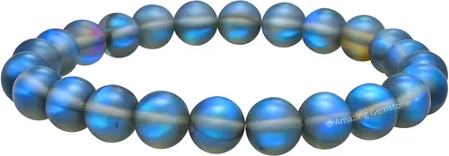 Vista 843 de Amazing Gemstone Crystal Bracelet for Women Men's Gifts - Protection Healing Crystal Bracelet - 8mm Gemstone Beaded Stretchable Bracelet Pulseras