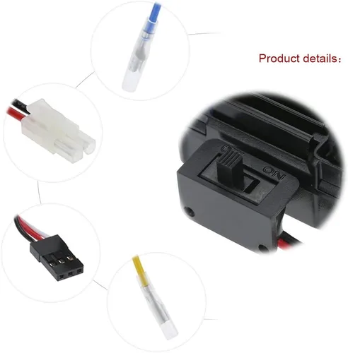 Vista 8 de Goolsky WP-1060-RTR impermeable cepillado 2S-3S 60A ESC para 1/10 Tamiya Traxxas Redcat HSP HPI RC Car
