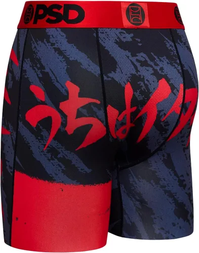 Vista 4 de PSD Calzoncillos tipo bóxer Naruto para hombre, transpirable y de apoyo con tela que absorbe la humedad, Itachi Max