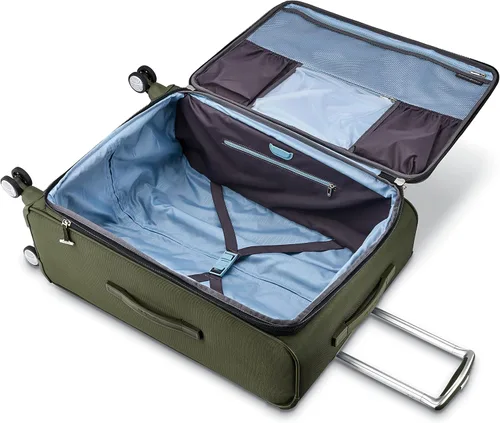 Vista 2 de Samsonite Solyte DLX Softside - Maleta expandible con ruedas giratorias, Cedro verde, Cuadros grandes