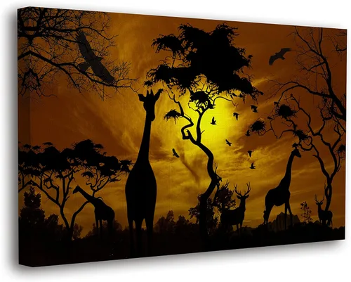 Vista 8 de SpiritualHands Máscaras africanas - Lienzo decorativo para pared, lienzo de dama africana, vibrante arte de pared africano hecho a mano