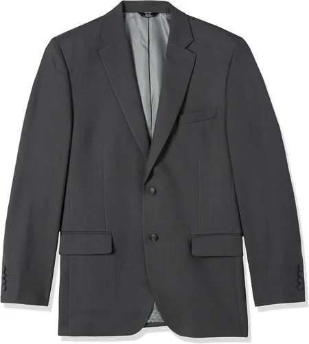 Vista 4 de Haggar Mens Travel Performance Stria Tic Traje de ajuste a medida Capa separada