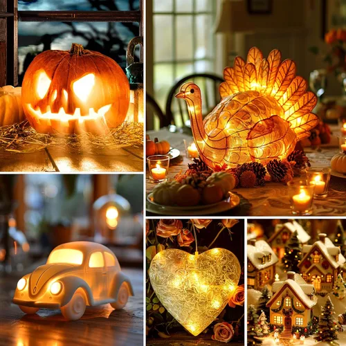 Vista 5 de Cable accesorio Brightown con bombilla LED - Cable de 6 pies con interruptor de encendido/apagado para luces nocturnas, calabaza de Halloween, molde