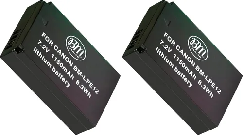 Vista 9 de BM Premium Batería LP-E12 para cámaras digitales Canon EOS-M, EOS M2, EOS M10, EOS M50, EOS M50 Mark II, EOS M100, EOS M200, SX70 HS, Rebel SL1