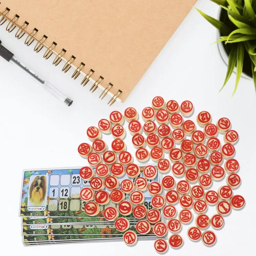 Vista 6 de VICASKY Russian Lotto - Juego de bingo de madera para adultos y familia, juego de tombola estilo soviético vintage, ideal para viajes, reuniones