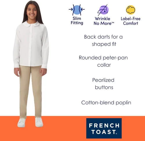 Vista 3 de French Toast Little Girls' - Blusa para niña