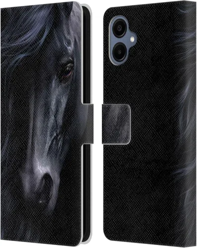 Vista 373 de Head Case Designs Officially Licensed Laurie Prindle A Morgan Christmas Western Stallion Leather Wallet Case Compatible with Samsung Galaxy A07 4G
