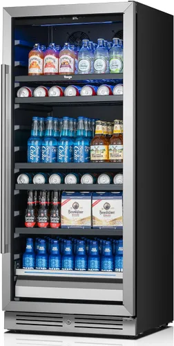 Vista 12 de Yeego Refrigerador de bebidas de 24 pulgadas - Refrigerador de bebidas de Plateado