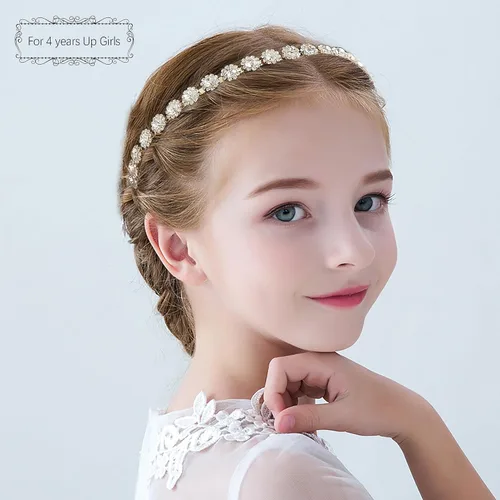 Vista 2 de Diadema de boda con cristal y accesorios para el cabello (dorado, 5.5 pulgadas)
