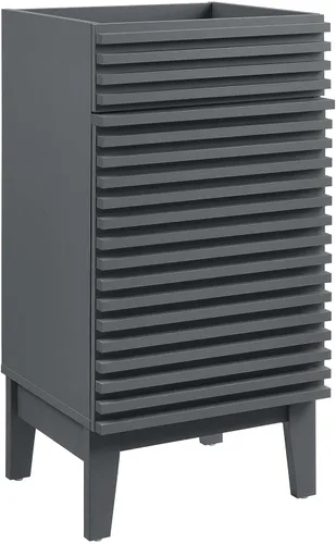 Vista 80 de Modway Render 23.5" tocador de baño en nogal (lavabo no incluido)
