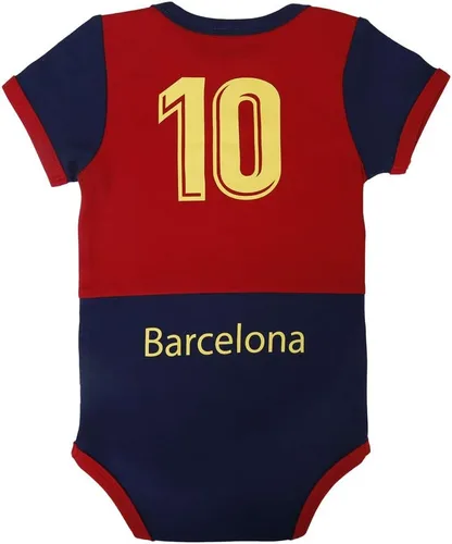 Vista 2 de IDONEKER Mameluco de Barcelona recién nacido para niños y niñas, ropa de bebé corta y de manga larga Body de fútbol único para equipo infantil