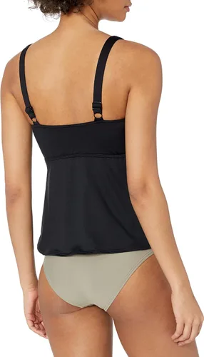 Vista 2 de Tyr parte superior de tanquini corpiño fruncido para mujer