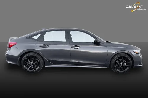 Vista 4 de Galaxy Auto Shield Parasoles de ventana lateral frontal de ajuste personalizado (2 piezas) para Honda Civic Sedan 2022, 2023, 2024 2025, parasol