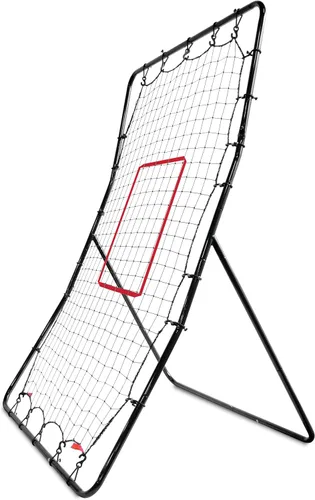 Vista 7 de SKLZ PitchBack Baseball and Softball Pitching Net and Rebounder, Black/Red, 2' 9" x 4' 8