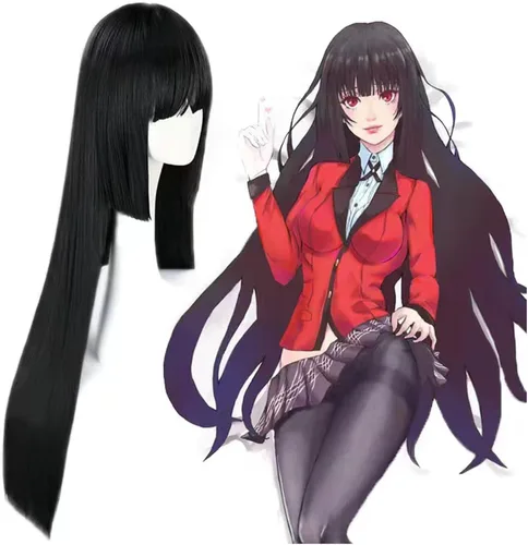 Vista 4 de YY HAPPY Disfraz de Yumeko Jabami para mujer disfraz de Yomoduki Runa para cosplay uniforme escolar con pelucas con accesorios
