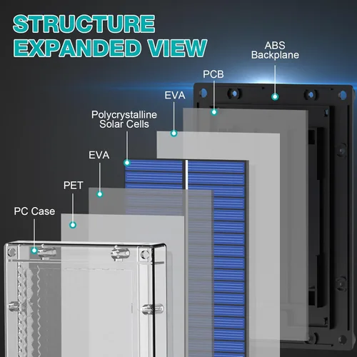 Vista 2 de Panel solar para comedero de ciervos, panel solar de 6 V, alimentador de caza al aire libre, impermeable, cargador de batería de energía solar de 6