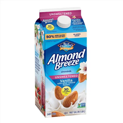 Vista 4 de BLUE DIAMOND Leche de almendra de vainilla sin azúcar, 0.5 GL