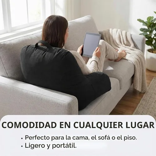 Vista 5 de Deluxe Comfort Reposo de cama de microgamuza - Tumbona de lectura y reposo