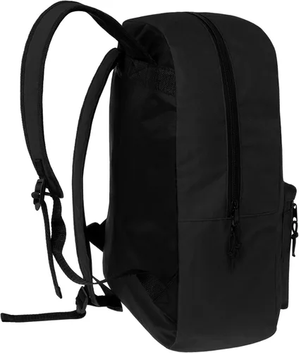 Vista 7 de Mochilas escolares de 17 pulgadas para niños, mochilas a granel para estudiantes de primaria, media y secundaria en varios colores, Negro