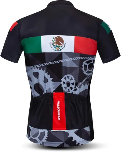 Vista 5 de Weimostar Hombre Ciclismo Jersey y pantalones cortos Sets manga corta reflectante