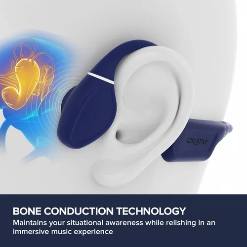 Vista 2 de Creative Labs Outlier Free PRO Auriculares inalámbricos de conducción ósea - Azul
