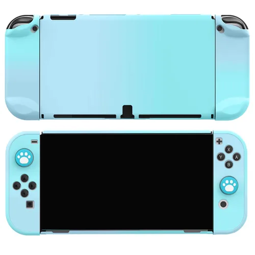 Vista 6 de COMCOOL Dockable Case for Nintendo Switch Oled - [9 FT Military Grade Drop Protection] [with Tempered Glass Screen Protector and Thumb Grips]