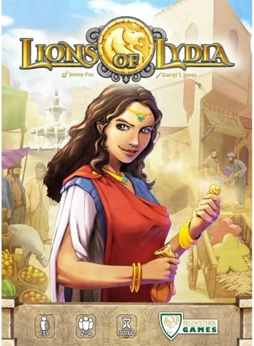 Vista 2 de Bellwether Games Lions of Lydia Game Juego de mesa para adultos y familias Juego de mesa de estrategia Para 2-4 jugadores