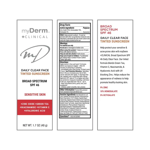 Vista 3 de Paquete doble – Myderm CLINICAL SPF 46 TINTED Zinc Sunscreen Lotion