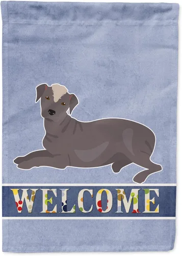 Vista 121 de Caroline's Treasures CK3645GF Bandera de bienvenida de bulldog inglés para jardín, bandera decorativa para patio exterior, obras de arte de patio