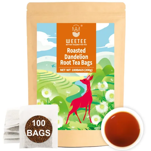 Vista 55 de WT WEETEE Bolsas de té de hierbas de manzana y canela, 60 unidades, mezcla perfecta de canela dulce, hibisco agrio, sabor natural, sin cafeína
