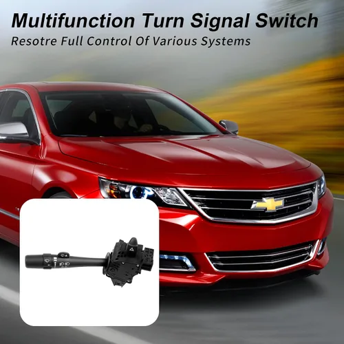 Vista 6 de Interruptor de señal de giro multifunción, compatible con Chevy Impala 2006-2013, Impala Limited 2014-2016, Monte Carlo 2006-2007 - Control