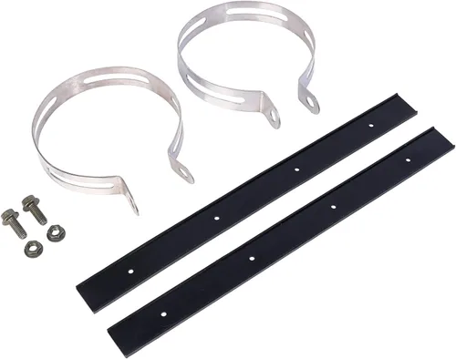 Vista 2 de Minho Clip universal para soporte de escape de motocicleta, abrazadera de escape de hardware en acero aleado, compatible con sistemas de escape