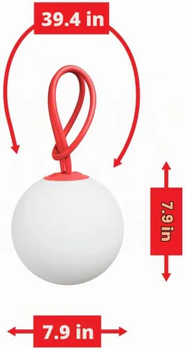 Vista 6 de Fatboy Bolleke - Linterna LED para interiores y exteriores, color gris pardo Topo