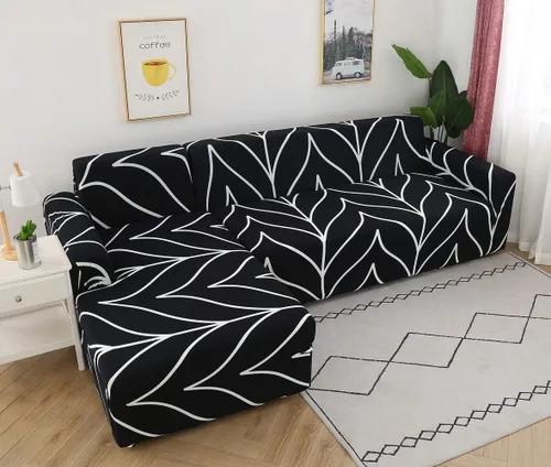 Vista 3 de MIFXIN Fundas de sofá modulares en forma de L, 2 piezas, elásticas tipo L, para sofá o sillón, protector de muebles para sala de estar, mascotas
