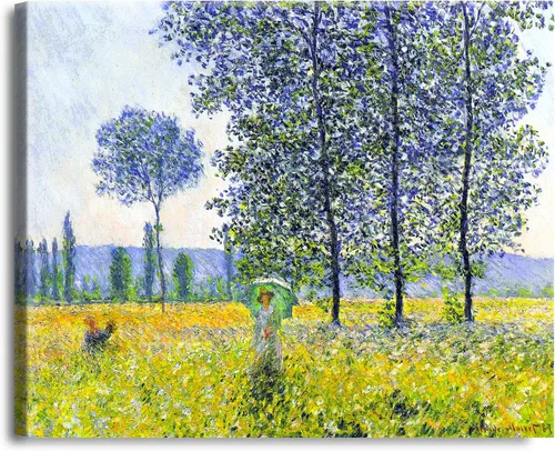 Vista 43 de A&T ARTWORK Antibes Seen from The Salis Gardens de Claude Monet Las Obras de Arte Clásico Mundial Reproducciones, Impresiones de Arte en Lienzo