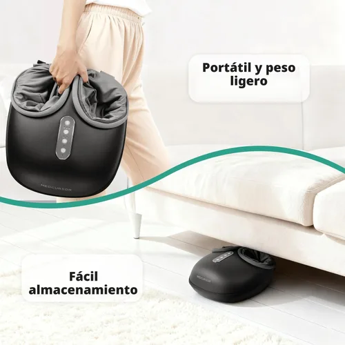 Vista 7 de Medcursor - Máquina masajeadora de pies con calor, masaje de pies proporciona alivio para músculos cansados y plantares, terapia de amasado