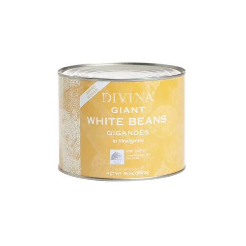 Vista 5 de Divina Vinagreta gigante de frijoles blancos, 4.4 libras.