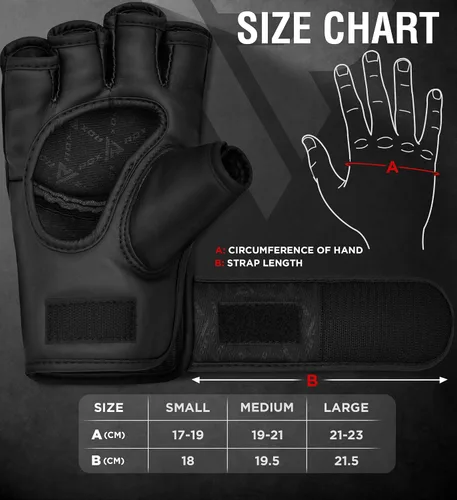Vista 5 de RDX Guantes de MMA para mujer Grappling Artes Marciales Sparring Saco de boxeo Jaula Lucha Maya Hide Mitones de cuero Combate Training