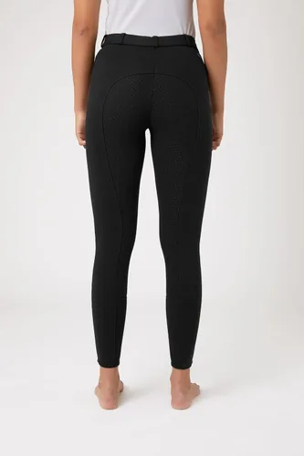 Vista 4 de HORZE Active - Pantalones de asiento completo con agarre de silicona para mujer Cintura de tiro medio con bolsillo frontal