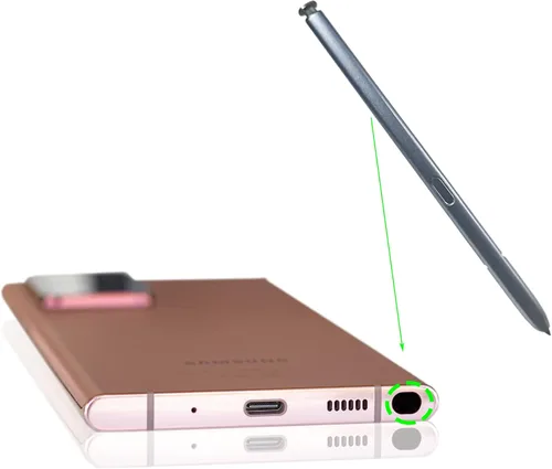 Vista 7 de Note 20 - Repuesto de lápiz capacitivo S Pen Touch para Galaxy Note 20 Note20 Ultra 5G Stylus Pen Touch SPen (negro, sin Bluetooth)