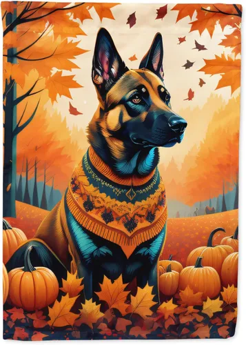 Vista 73 de Caroline's Treasures DAC1001GF Affenpinscher - Bandera decorativa para jardín de otoño, decoración para patio exterior, patio, parterres